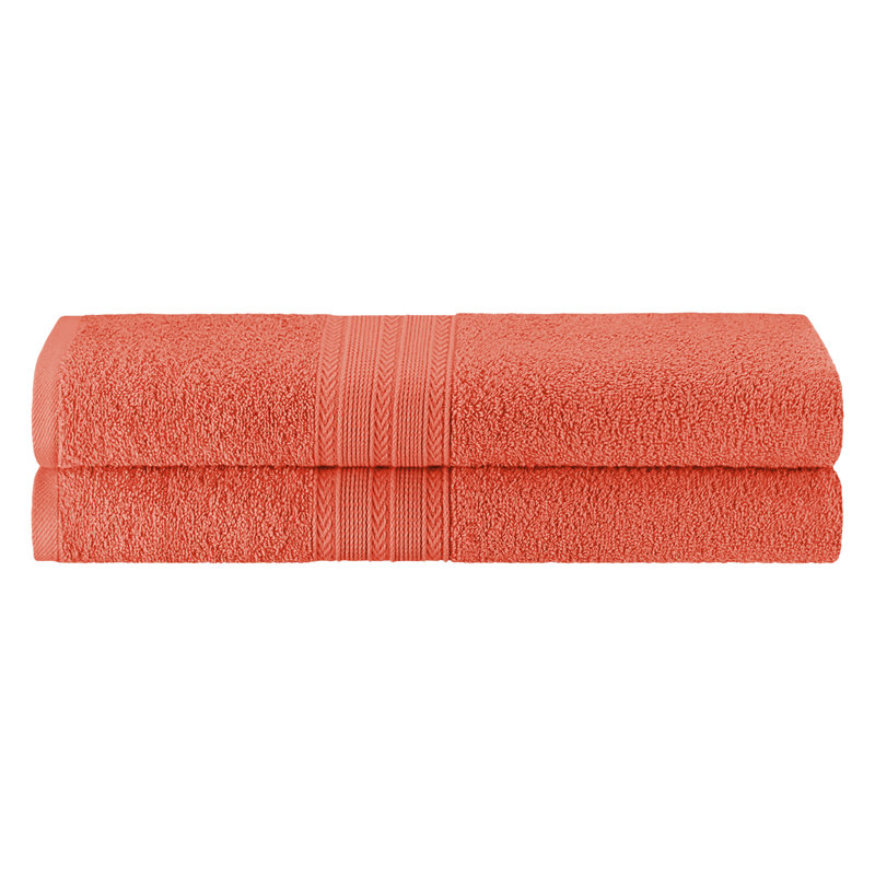 450 GSM Hannu Eco-Friendly 100% Ringspun Sustainable Cotton Bath Sheet, Corail