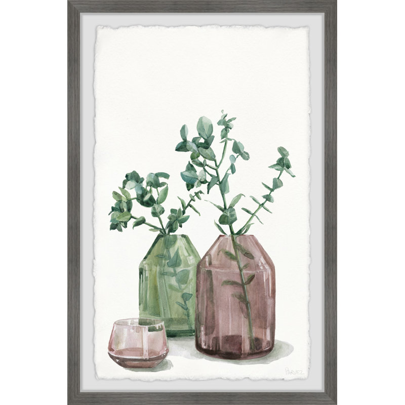 Trendy Vase 8" x 12" Framed Canvas Print