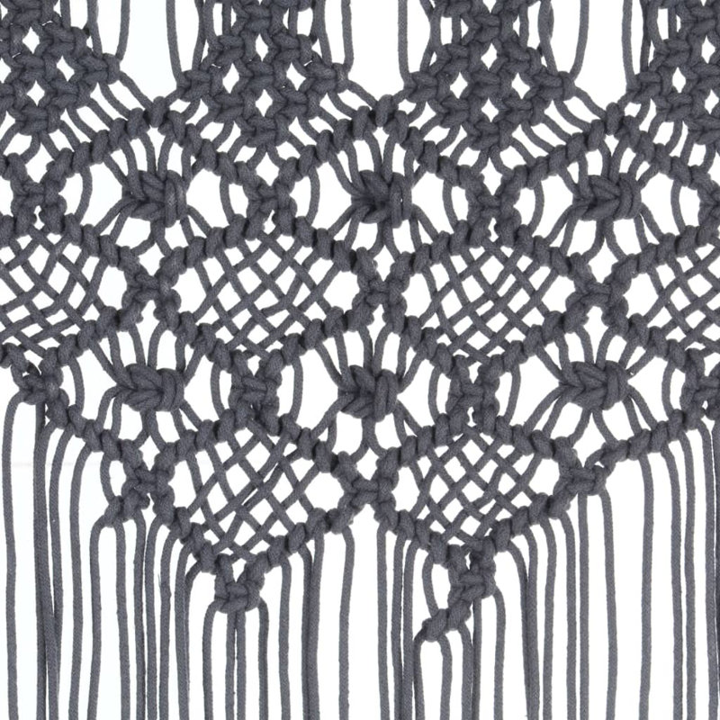 Laster Sheer Curtain Single Panel, Anthracite