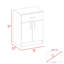 Armoire garde-manger à plusieurs tiroirs, un tiroir, deux tablettes intérieures-1490857104