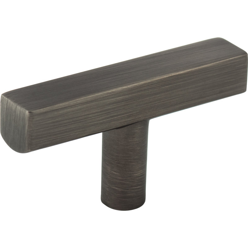 Dominique Bar Knob, Brushed Pewter, 2"
