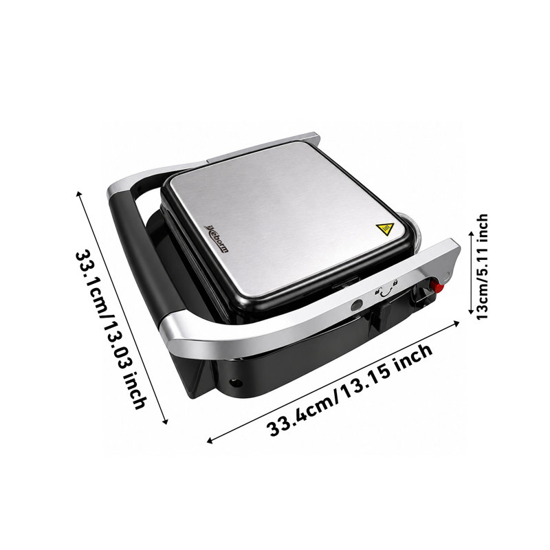 ANJUANK 24cm Electric Grill