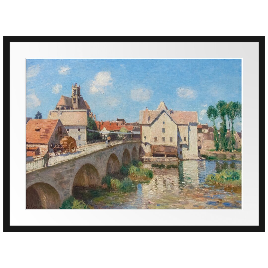 Gerahmtes Poster Le Pont De Moret von Alfred Sisley