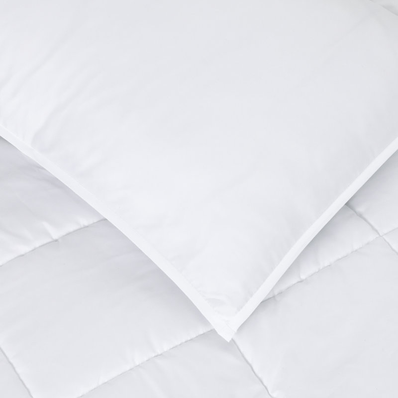 3-Piece Microfiber/Polyester Comforter Set, King, White