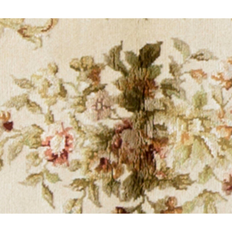 Handmade Silk and Wool Area Rug