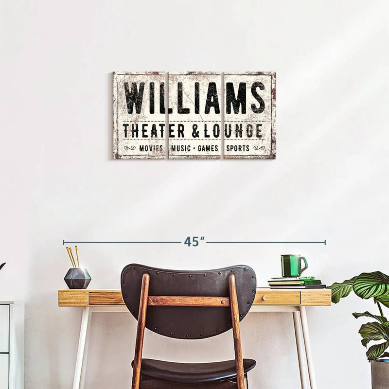Impression sur toile de Williams, H 15 po x l 32 po x P 1,25 po