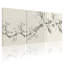 Ensemble de 3 tableaux muraux sur toile de style oriental, motif branches de cerisier en fleurs-1054701323