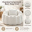 Fauteuil à billes à forme compressée simple pour adultes, fauteuil de lecture surdimensionné-1532601862