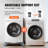 Mini Fridge Stand, 400 Lbs Load, 4 Strong Feet, 4 Locking Swivel Wheels, Washer And Dryer Pedestal, Multi-Functional Adjustable Base For Washing Machine, And Refrigerator, Universal Mobile Base