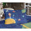 Ambesonne Cartoon Activity Fitted Sheet & Pillow Sham, Multicolor-106800023
