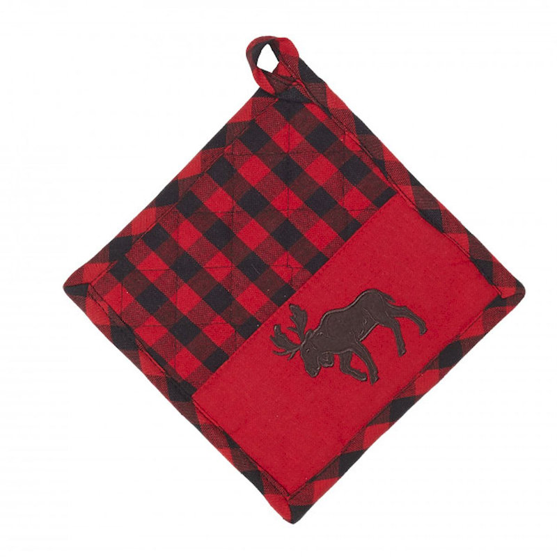 Ensemble de 2 carreaux Buffalo, Rouge / noir