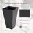 Outsunny Set Of 3 Tall Planters With Drainage Hole, 28" Outdoor Flower Pots, Indoor Planters For Porch Patio And Deck-2020022999