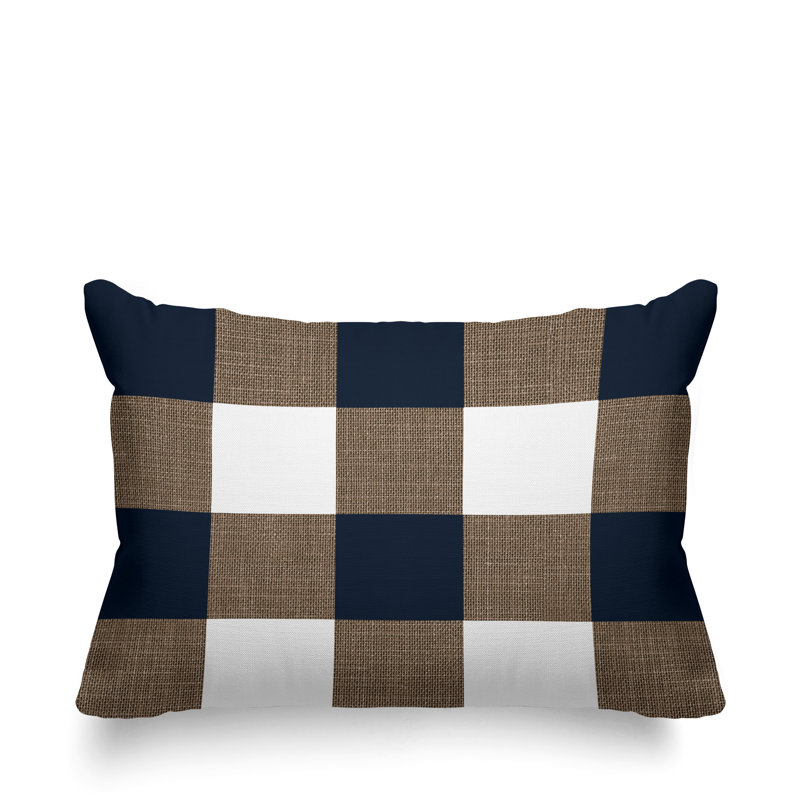 Coussin intérieur / extérieur Jeb Farm House, Brun