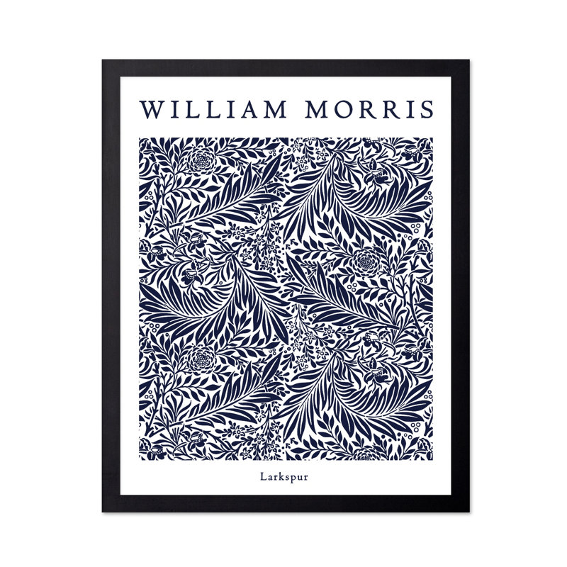 William Morris - Larkspur No1, Unframed, Poster, 11"H x 14"W