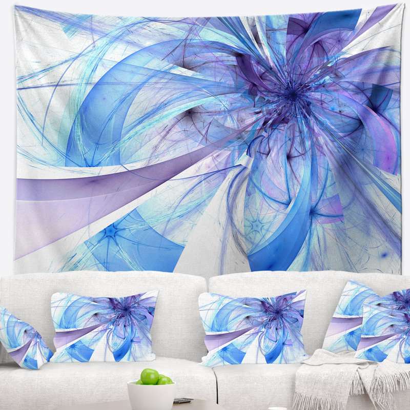 Tapisserie florale à motif floral de grande taille, H 50 po x l 60 po