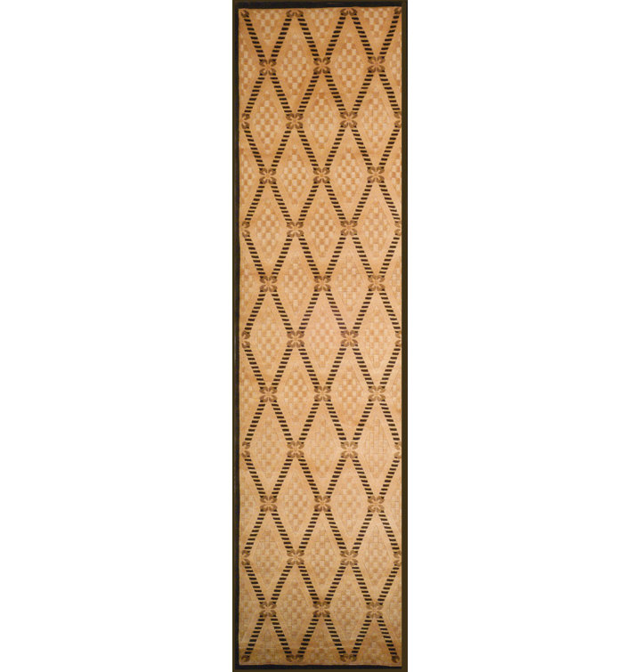 Tibetan Hand-Knotted Silk Beige Area Rug