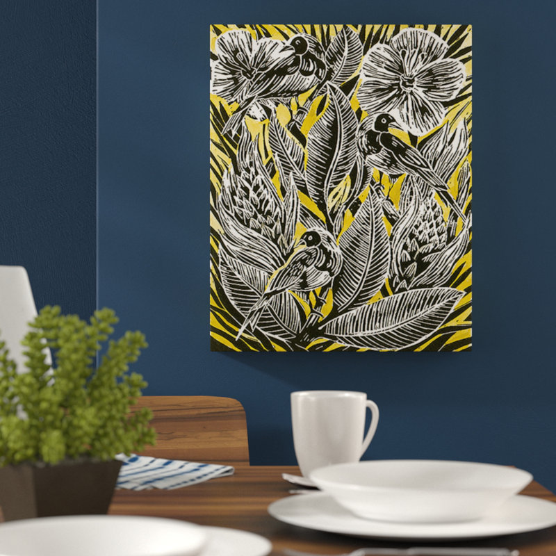 Botanical Birds 1 Piece Wall Art, Paper