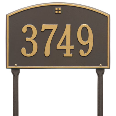 Cape Charles 1-Line Lawn Address Sign