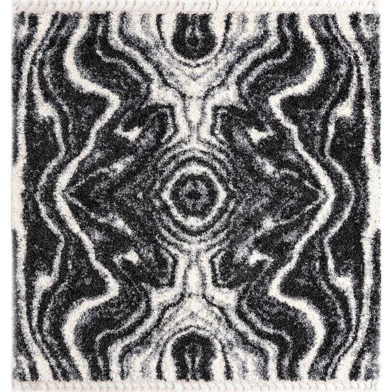Adilkhan Ikat Indoor Rug, Square 7'10"