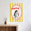 Happy Holiday Penguin Whimsical Contemporary Bird Penguin Winter Wall Art Print 1 Piece Wrapped Canvas Wall Art-62716040
