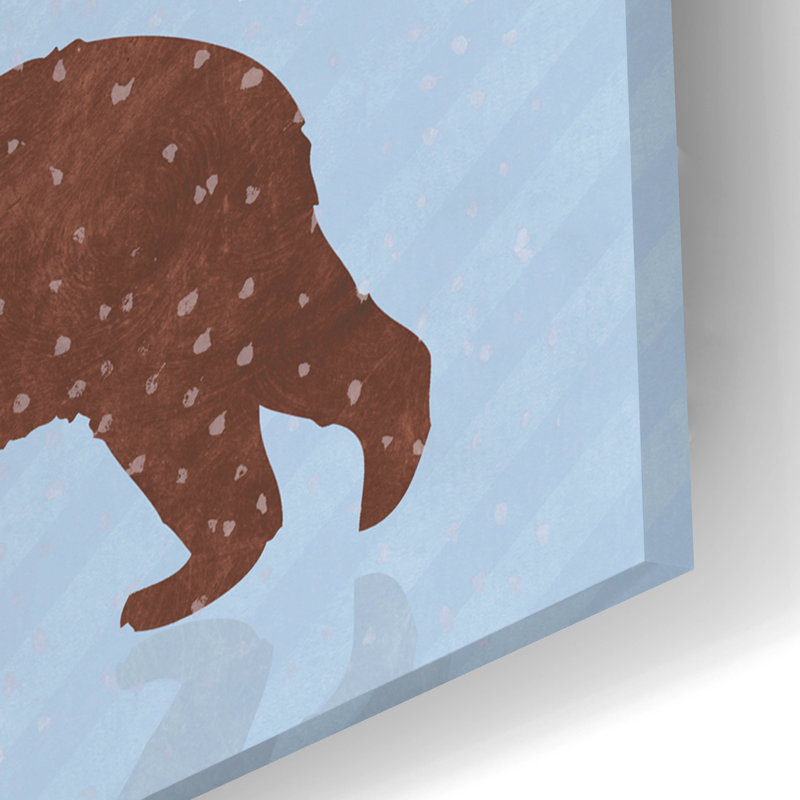  «Bear» par Erin Clark, art mural en verre acrylique, 24 po x 16 po, H 16 po x l 24 po x P 0,2 po