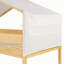 Lit superposé simple en bois avec tente-2102657563