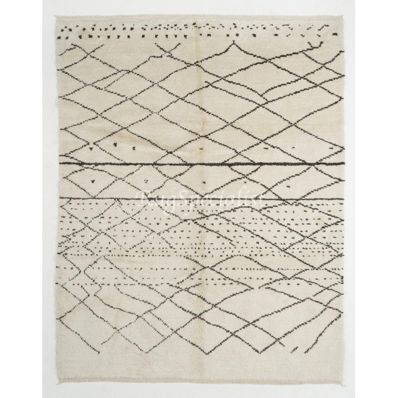 Tapis marocain moderne 100% laine Alezal