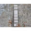 Tapis rond noué à la main en laine et soie à motif abstrait 6 pi 1 po x 6 pi 1 po 068B541FB0A84FC9BD1C682452D080DC