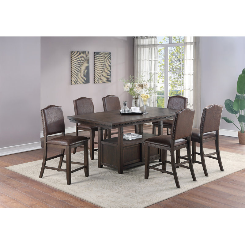 Hallacy Rectangular 42'' L x 75'' W Dining Set,dining table set,dining room set