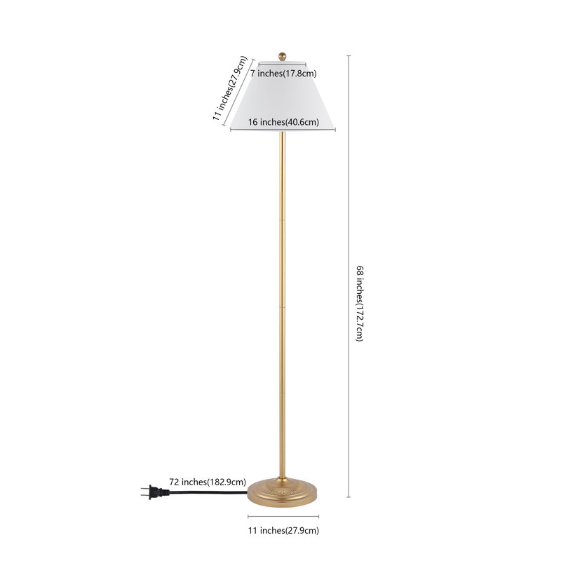 Lampe sur pied 68 po Anjelita, Or