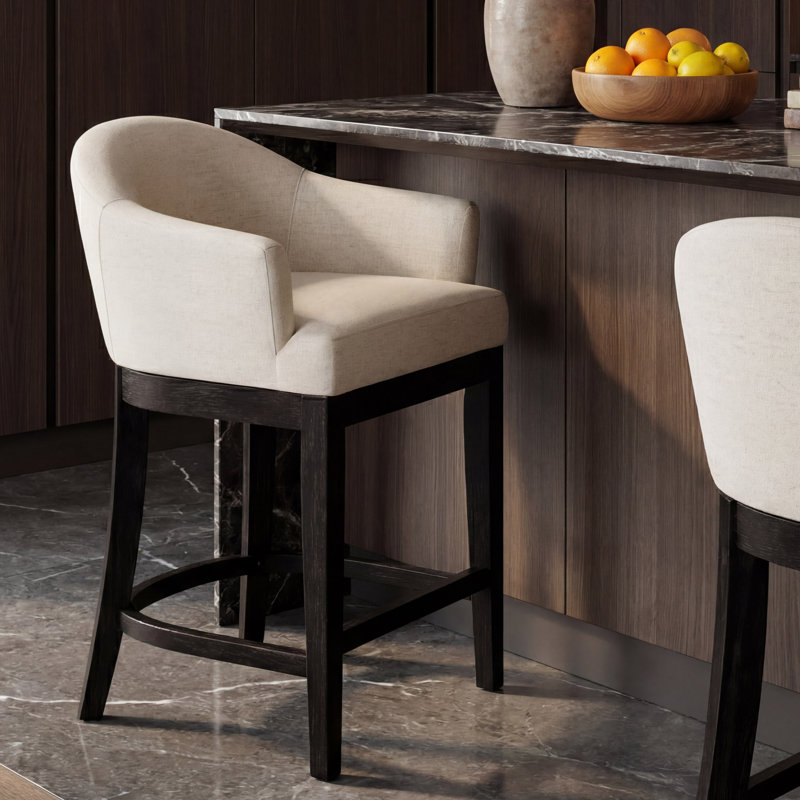 Tabouret de comptoir de cuisine pivotant Hannah, Hauteur du comptoir (siège d'une hauteur de 26 po
