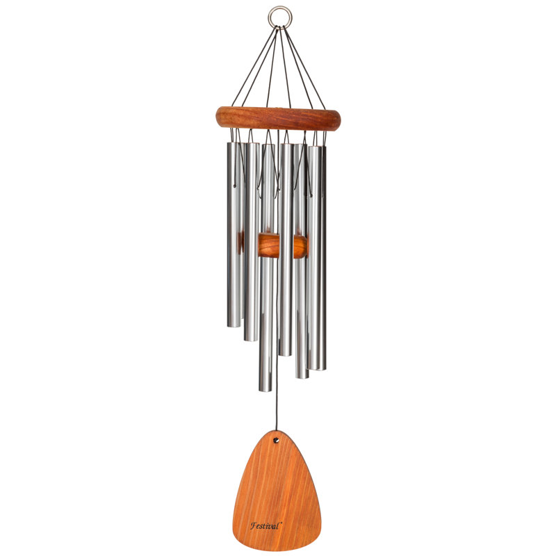 Carillon en aluminium Festival, Argent