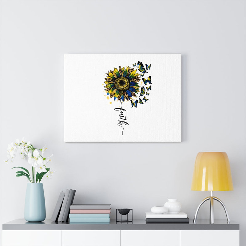 Faith Sunflower - Wrapped Canvas Print, 61cm H x 76cm W