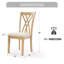 Ensemble de 2 chaises pour la salle à manger, pieds en bois d'hévéa avec glissières réglables, chaises de 23 po de hauteur, emballage standard, poids 250 lb