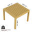 Ensemble de chaises à une place et de table basse 2 pièces en PP - Mobilier polyvalent d'intérieur / extérieur pour le salon, le balcon, la plage - Polypropylène-116919599