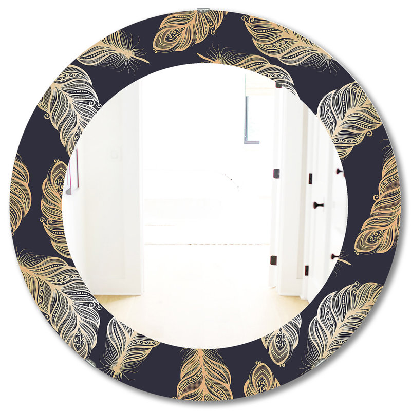 Miroir décoratif, H 31,5 po x l 31,5 po, Cachemire 1