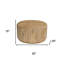 Table basse ronde en bois massif 36 "brun