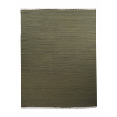 Tapis Alithea tissés à plat en laine Kilim écologique - 305 x 396 cm, rectangulaire, uni, à poils courts, idéal pour le salon et la chambre.