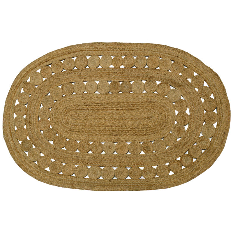 Roberta Oval Hand Woven Area Rug, Oval 120 x 180cm