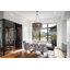 Extra Large Leather Fringe Flushmount Chandelier