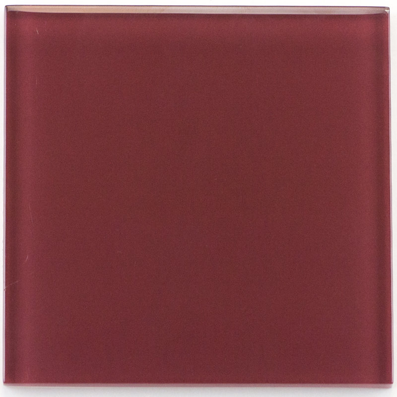 Torch Song 4'' W x 4'' L Glass Singular Tile, Sherry