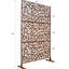 Écran d'intimité en métal rouille rouge - H48 po pour patio, terrasse, balcon, moustiquaire d'intérieur, idéal-122460618