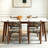 4 - Person White Rectangular Sintered Stone Stone Tabletop Dining Table Set