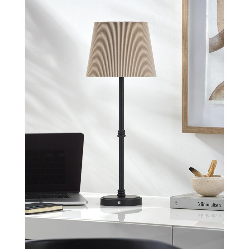 Mikol Table Lamp, Brown, Black