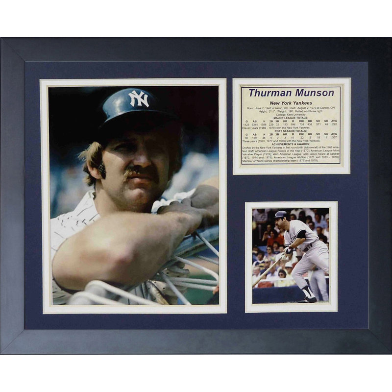 Souvenirs encadrée thurman munson