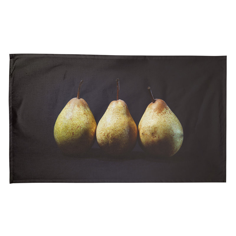 Serviette de thé poires, Polyester sergé