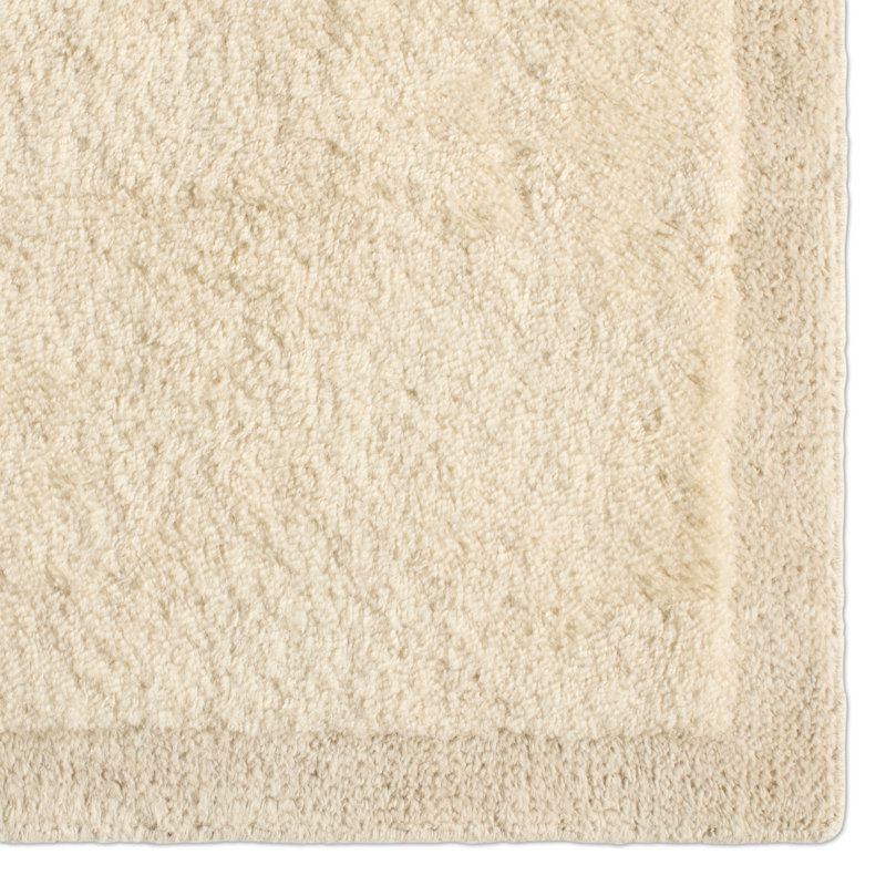 Jaipur Living Sarra Handwoven Modern/Contemporary Ivory Shag Area Rug (8'X10'), Rectangle 6' x 9'