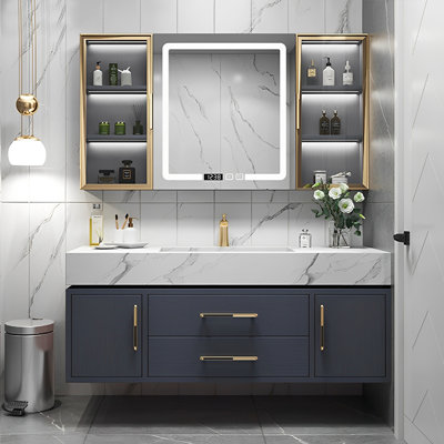 Bathroom cabinet modern simple light luxurious.