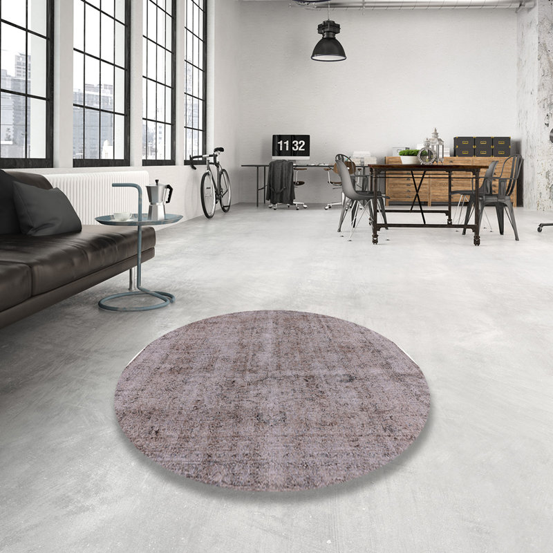 Tapis oriental gris, Rond 7 pi