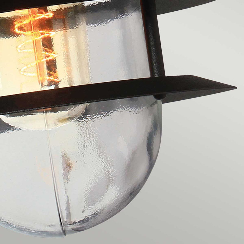 Kenmore Black 23.6cm H Outdoor Wall Lantern
